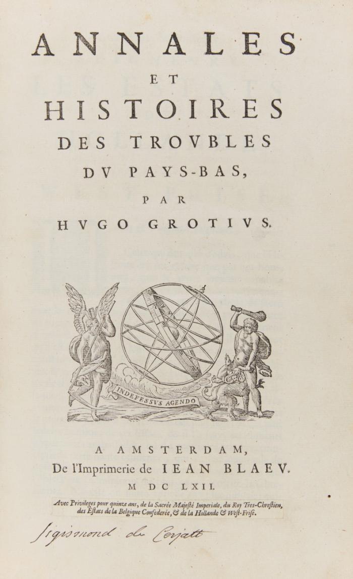 Annales et histoires des troubles du Pays-Bas.