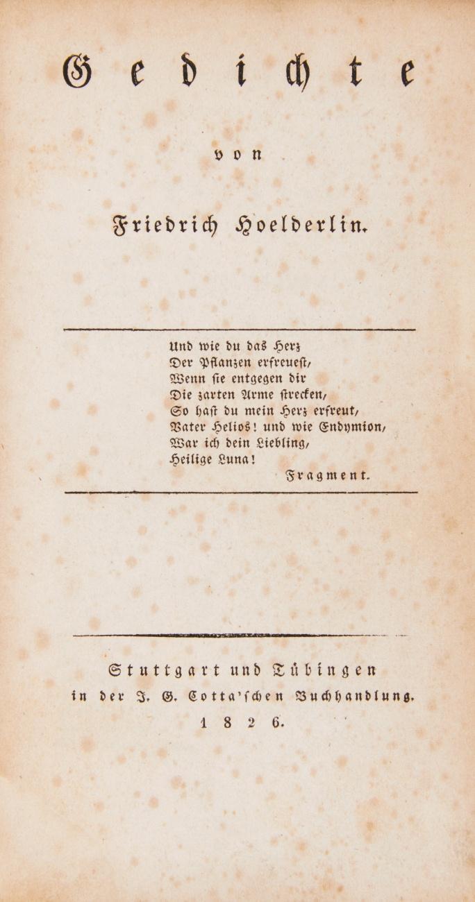 Gedichte. (Hrsg. von L. Uhland und G. Schwab).