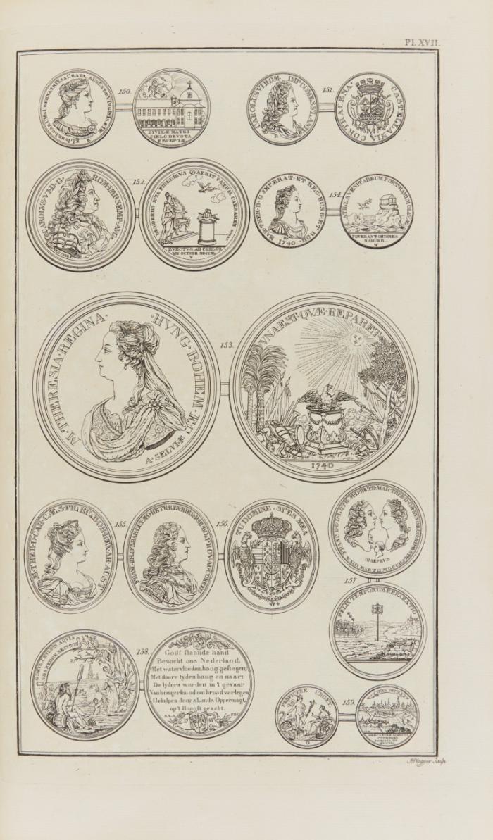 Beschryving van Nederlandsche Historie-Penningen. Ten vervolge op het werk van Mr. Gerard van Loon. Uitgegeven door de koninklijke Akademie van Wetenschapen (Afdeeling Letterkunde). Stücke 1-10 in 2 Bden.