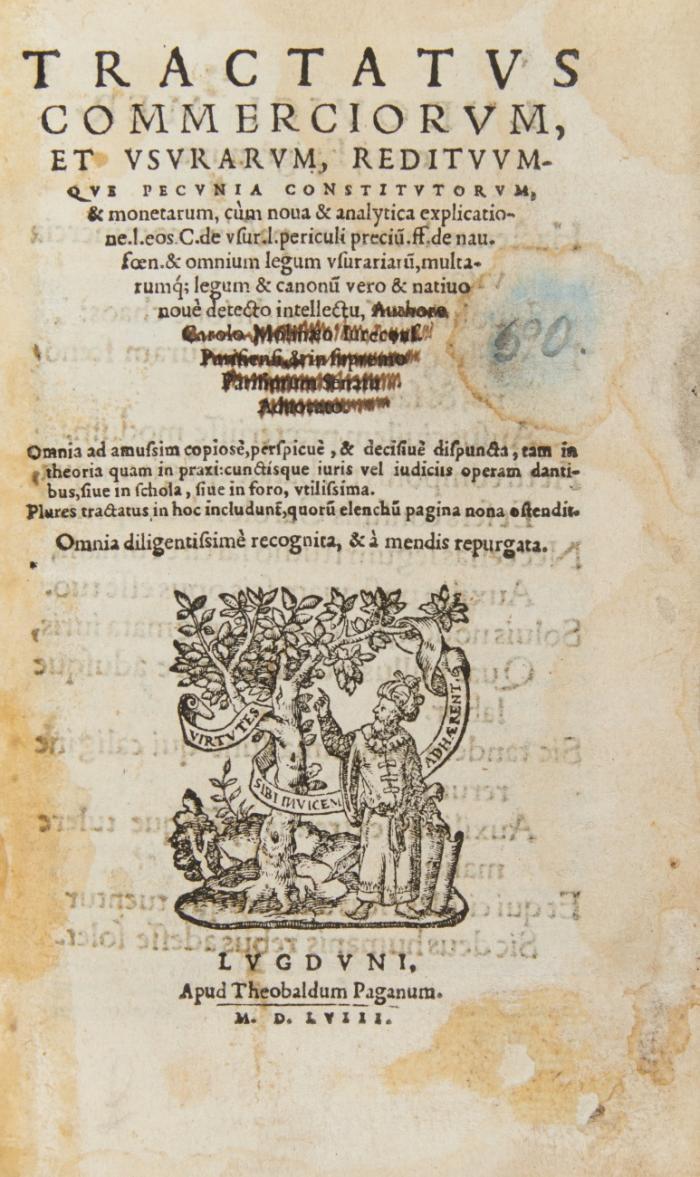 Tractatus commerciorum, et usurarum, redituumque pecunia constituorum, & monetarum.
