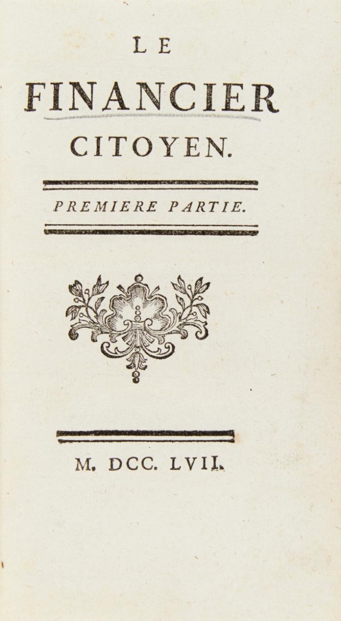 Le Financier citoyen. 2 Bde.