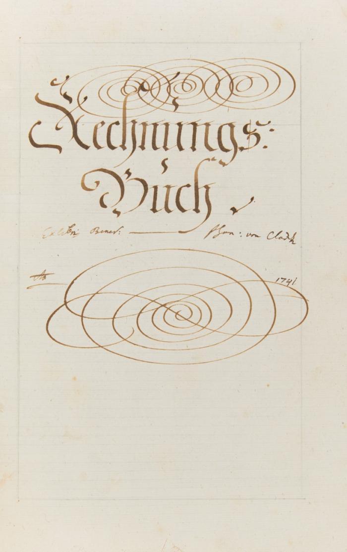 Rechnungs-Buch. - Manuskript, 1. Hälfte des 18. Jhs.