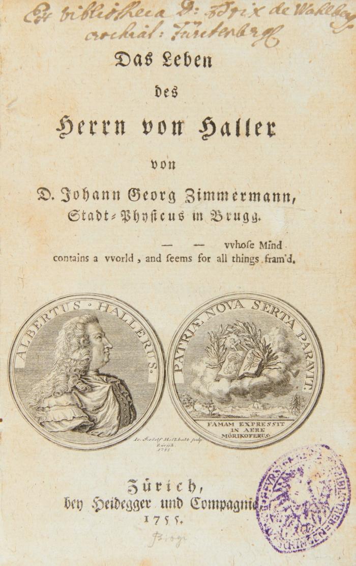 Das Leben des Herrn von Haller.
