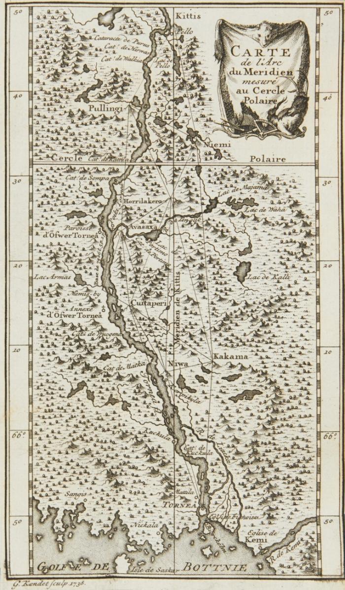 La figure de la terre, determinée par les observations de Messieurs de Maupertius, Clairaut, Camus, Le Monnier ... de l'Abbé Outhier ... accompagnés de M. Celsius ...