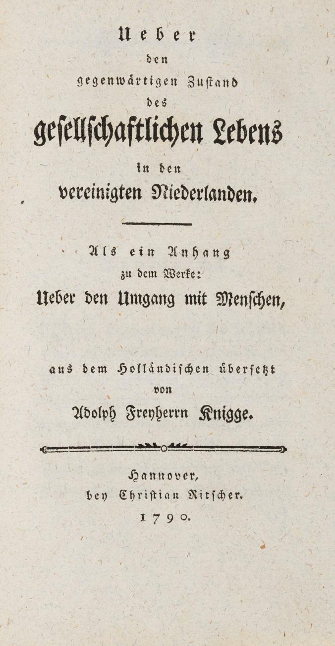 Ueber Schriftsteller und Schriftstellerey. + 2 angeb. Werke