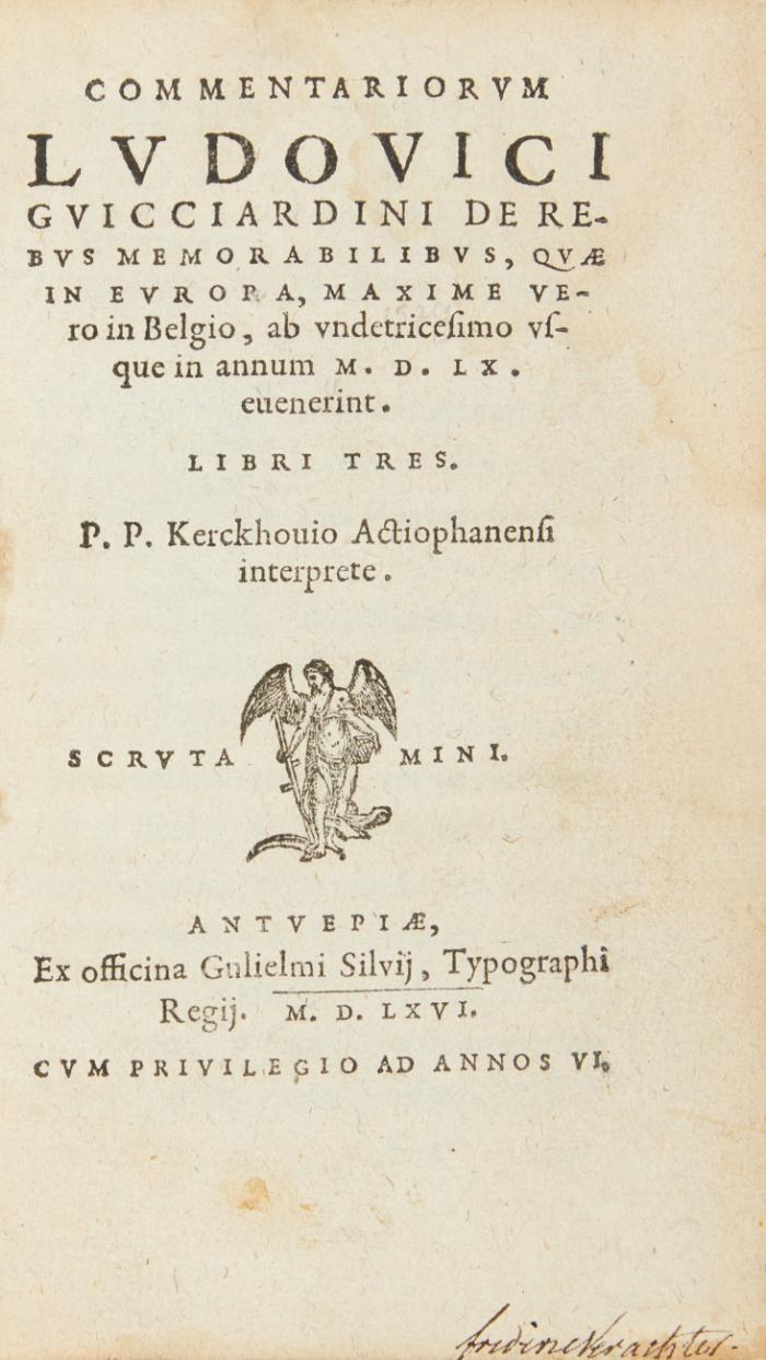 Commentariorum de rebus memorabilibus, quæ in europa, maxime vero in Belgio, ab undetricesimo usque in annum M.D.LX. euenerint. Libri tres.