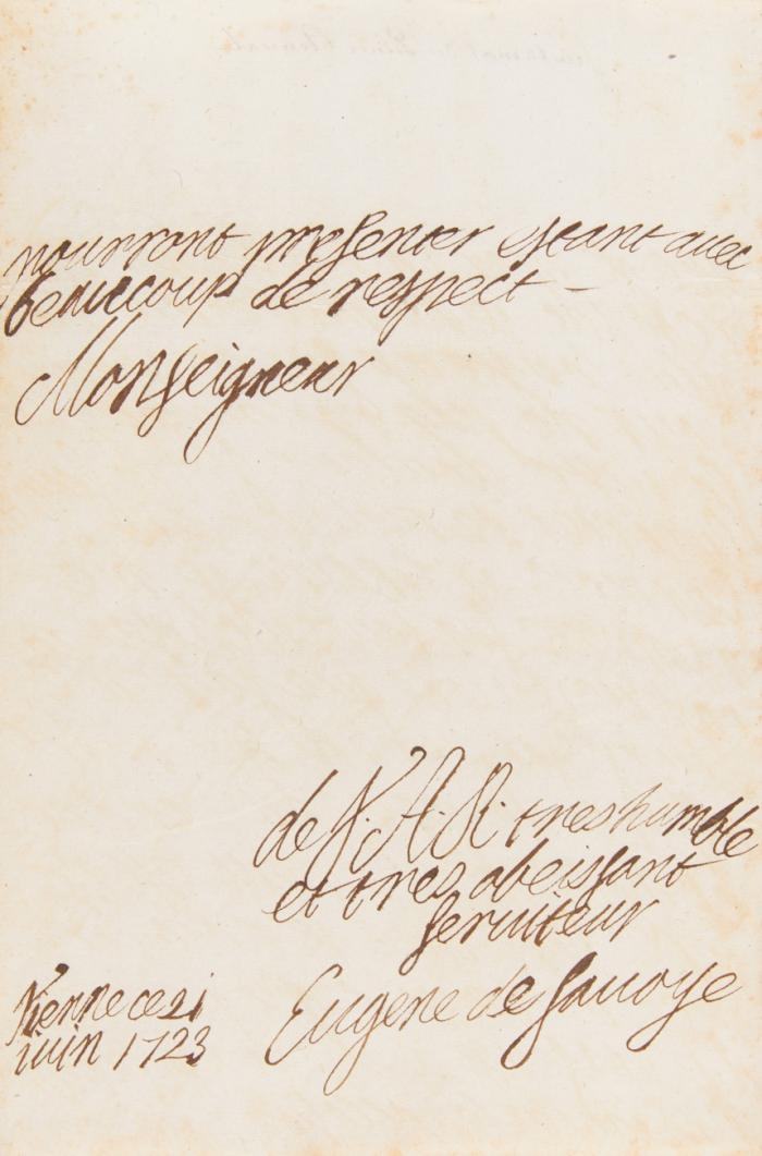 E. Brief m. U., in französ. Sprache;