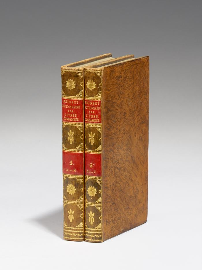 Dictionnaire critique, littéraire et bibliographique des principaux livres condamnés au feu, supprimés ou censurés: précédé d'un discours sur ces sortes d'ouvrages. 2 Bde.