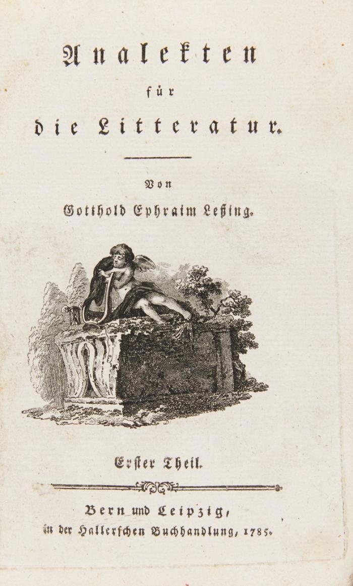 Analekten für die Litteratur. 4 Tle. in 3 Bd.