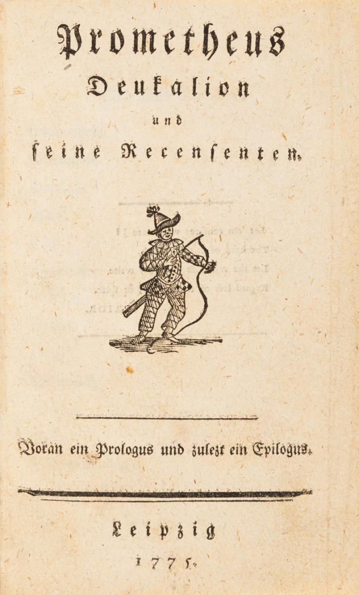 Prometheus Deukalion und seine Recensenten. Voran ein Prologus und zuletzt ein Epilogus.