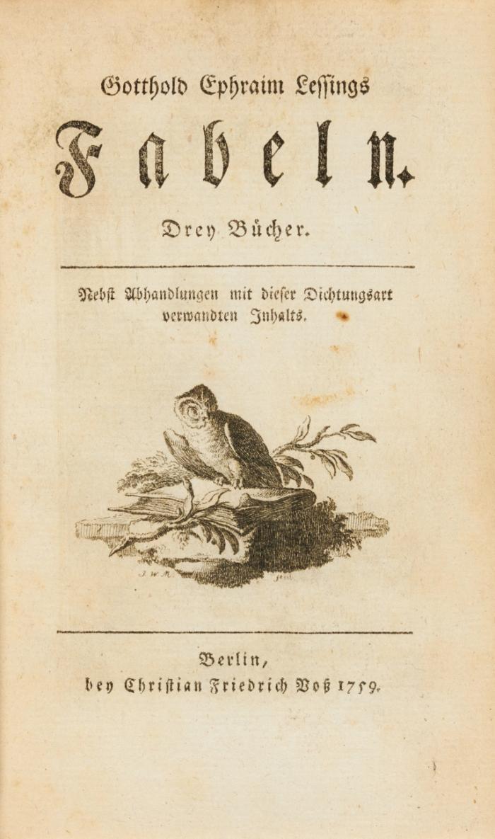 Fabeln. Drey Bücher. Nebst Abhandlungen mit dieser Dichtungsart verwandten Inhalts.