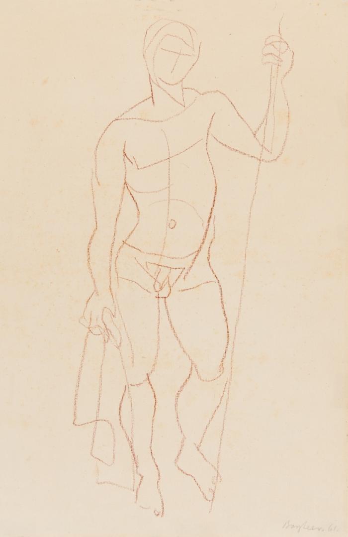 STUDIE (STEHENDER AKT)