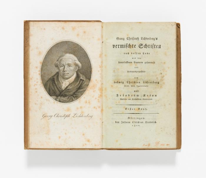 Georg Christoph Lichtenberg's vermischte Schriften, nach dessen Tode aus den hinterlassenen Papieren gesammelt und herausgegeben von Ludwig Christian Lichtenberg und Friedrich Kries. 9 Bde.