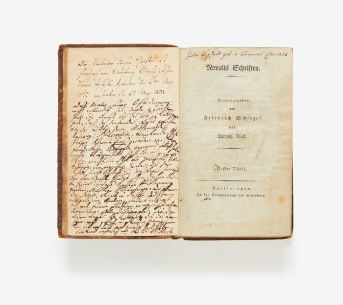 Schriften. Herausgegeben von Friedrich Schlegel und Ludwig Tieck. 2 Teile in 1 Bd.