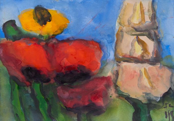MOHN, ECHINACEA UND GLADIOLEN