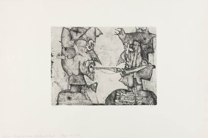KLEE UND ENSOR UM EINEN BÜCKLING STREITEND
