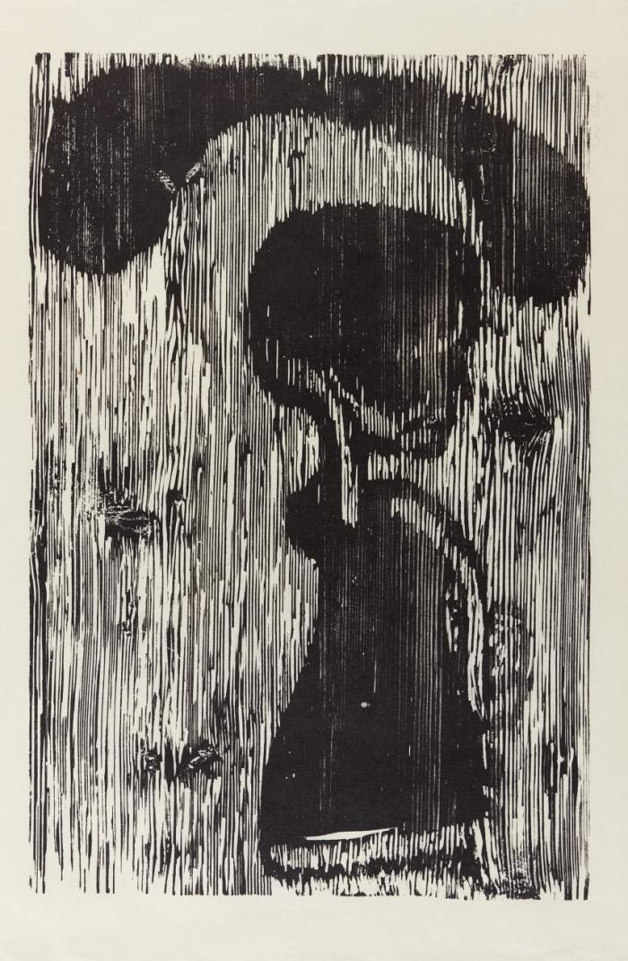 KNOCHEN-SCHÄDEL / DUNKLER KOPF / ABGESTÜTZTER KOPF / KOPF MIT HAND / KOPF MIT HAND / WOLFSJUNGE / DAS MERETLEIN