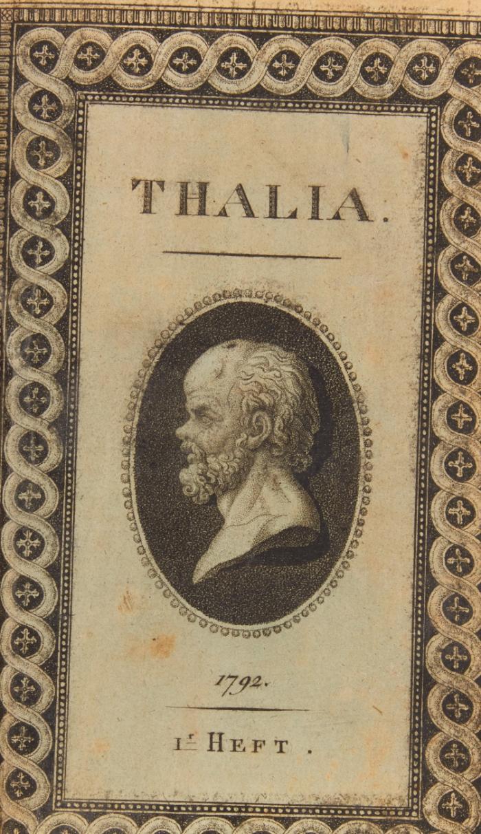 Neue Thalia. 12 Hefte in 4 Bden. (alles).