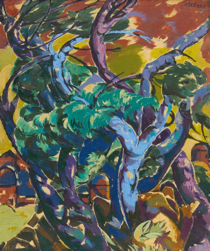 OHNE TITEL (LANDSCHAFT MIT BÄUMEN)