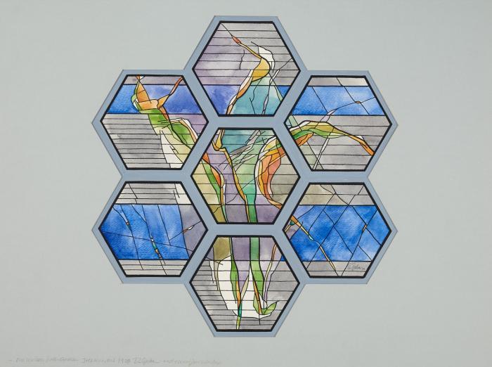 EAST ELEVATION WINDOW (OUR SAVIORS LUTHERAN CHURCH, JACKSON, MINNESOTA)
