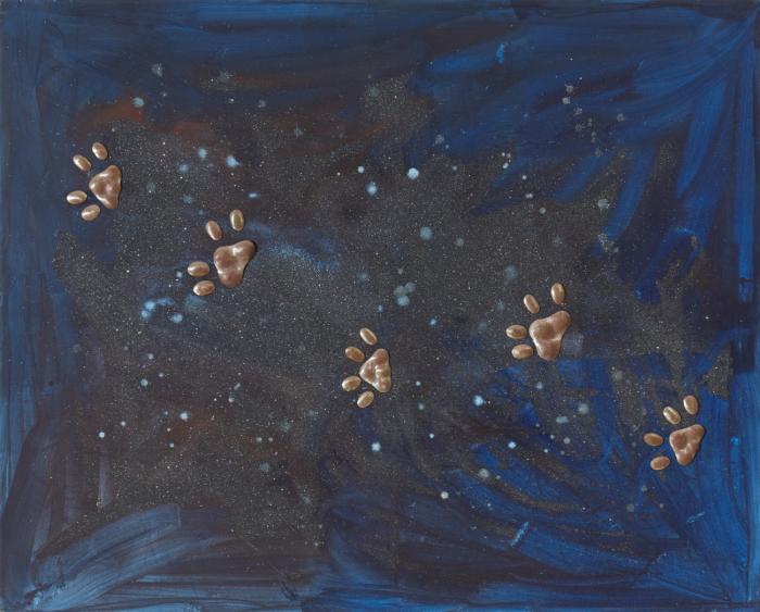 DIPTYCHON (KOMPOSITION IN BLAU UND ROT)