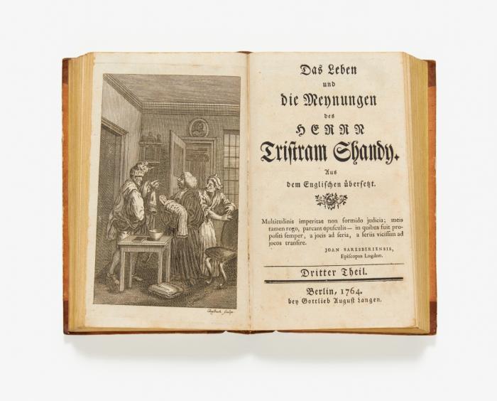 Das Leben und die Meynungen des Herrn Tristram Shandy. Aus dem Englischen übersetzt [von J. F. Zückert]. 9 Tle. in 2 Bden.