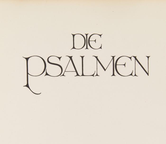 Die Psalmen.