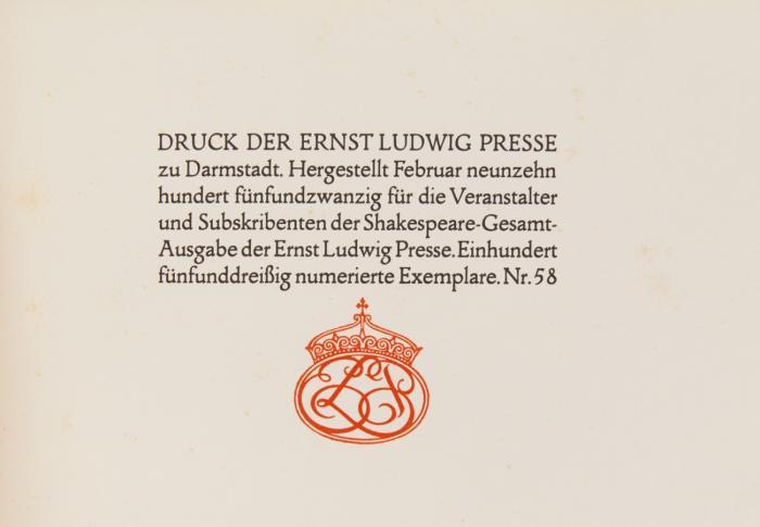 Volks-Scene in dem Drama Sir Thomas More. Shakespeare zugeschrieben. Deutsche Übers. v. F. Brie.