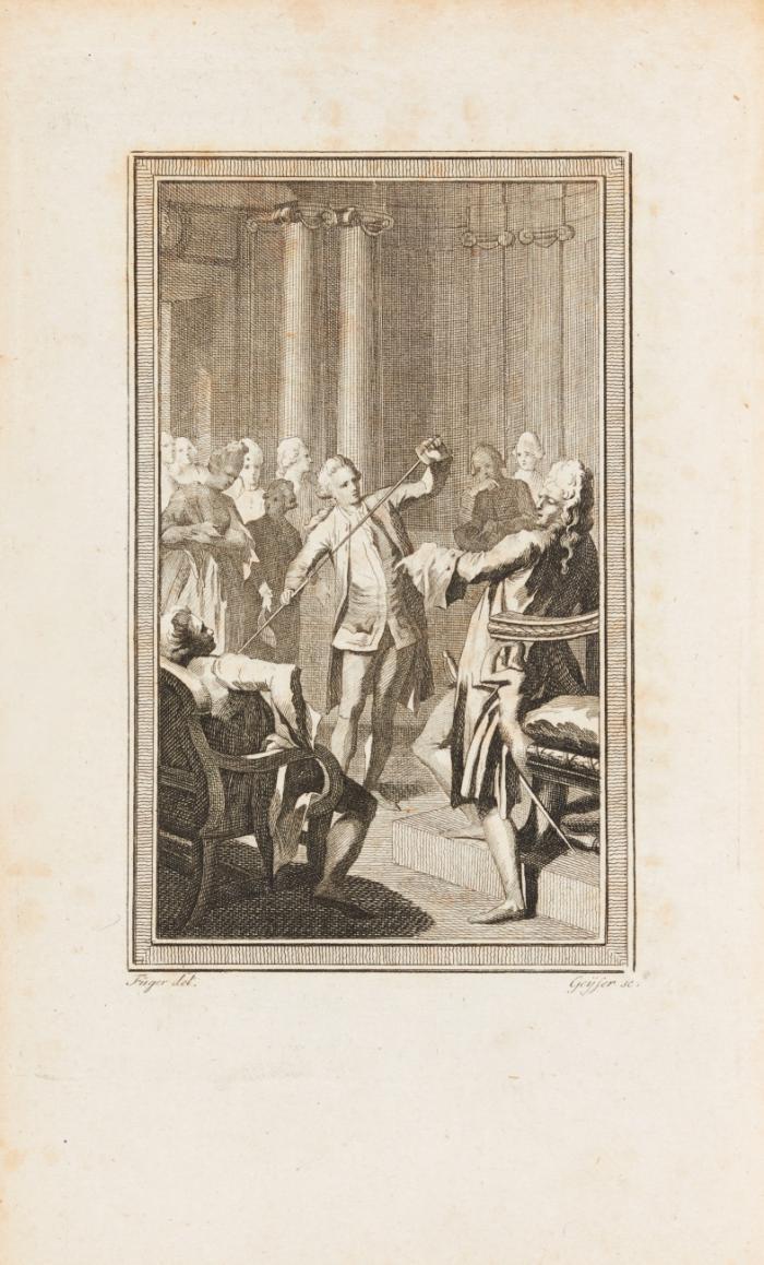 Yoricks empfindsame Reise durch Frankreich und Italien. Aus dem Englischen übersetzt [von J. J. Bode]. Dritte Auflage. 4 Bde. in 2.