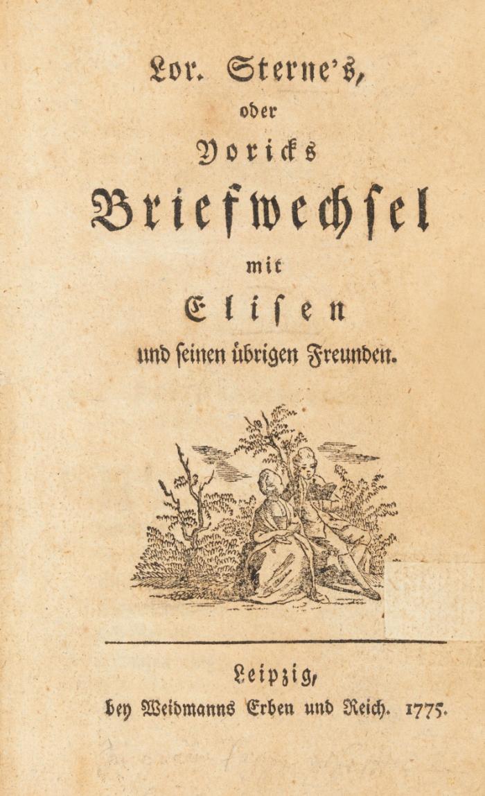 Lor. Sterne's, oder Yoricks Briefwechsel mit Elisen und seinen übrigen Freunden.