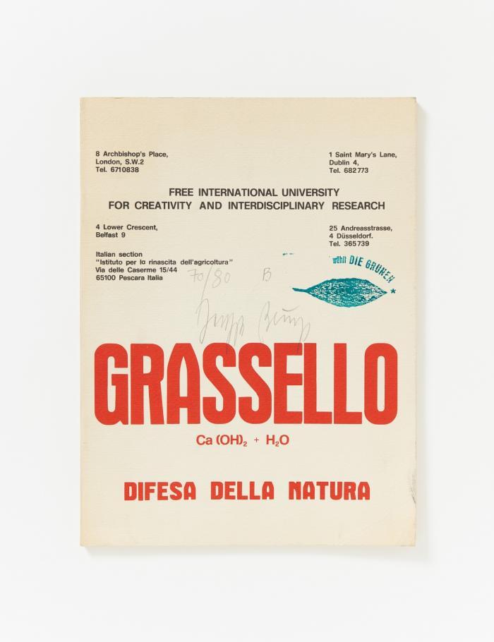 Grassello. Ca(OH)<sub>2</sub> + H<sub>2</sub>O. Difesa della Natura.