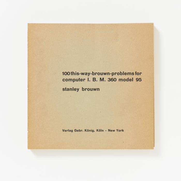 100 this-way-brouwn-problems for computer I.B.M. 360 model 95.