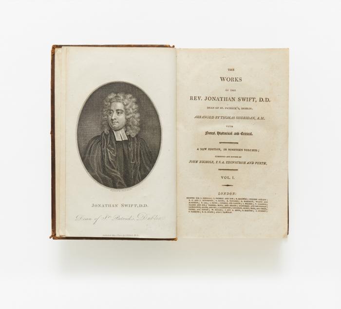The Works.Arranged by Thomas Sheridan with notes, historical and critical. A new edition, in nineteen volumes; corrected and revised by John Nichols. 19 in 2 Bden