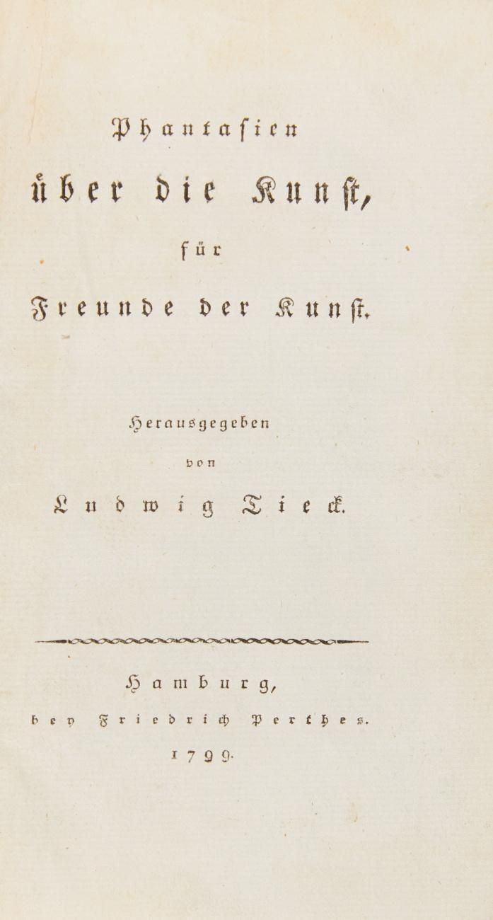 Phantasien über die Kunst, für Freunde der Kunst.