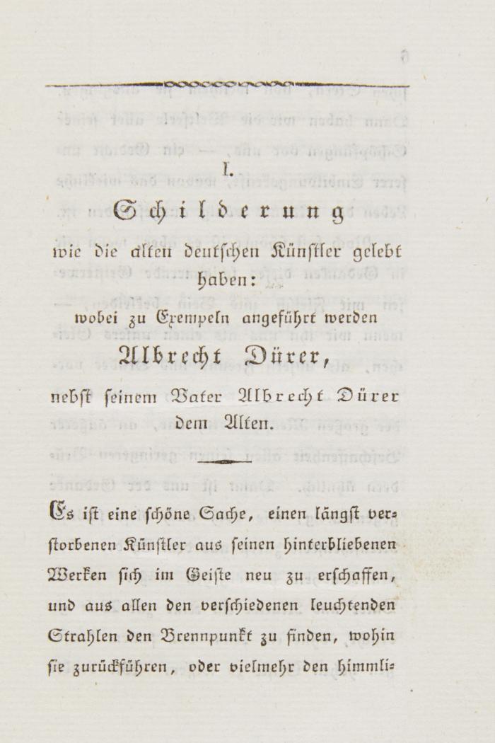 Phantasien über die Kunst, für Freunde der Kunst.