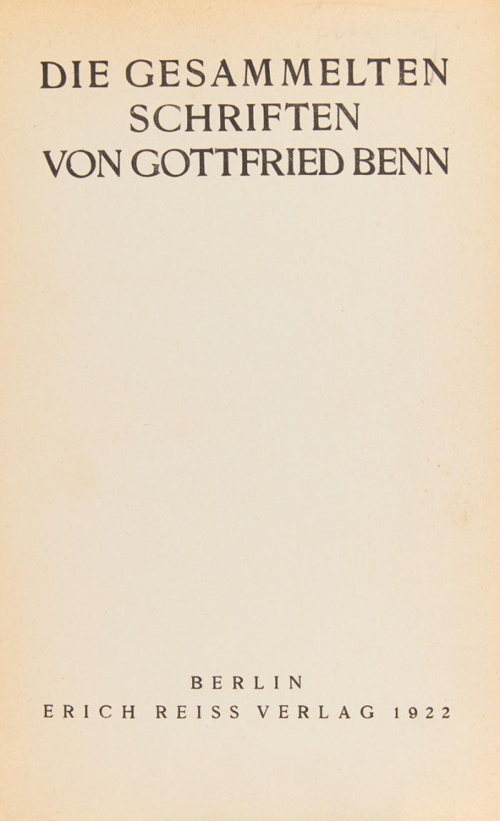 Gesammelte Schriften. 2 Auflagen in 2 Bänden.