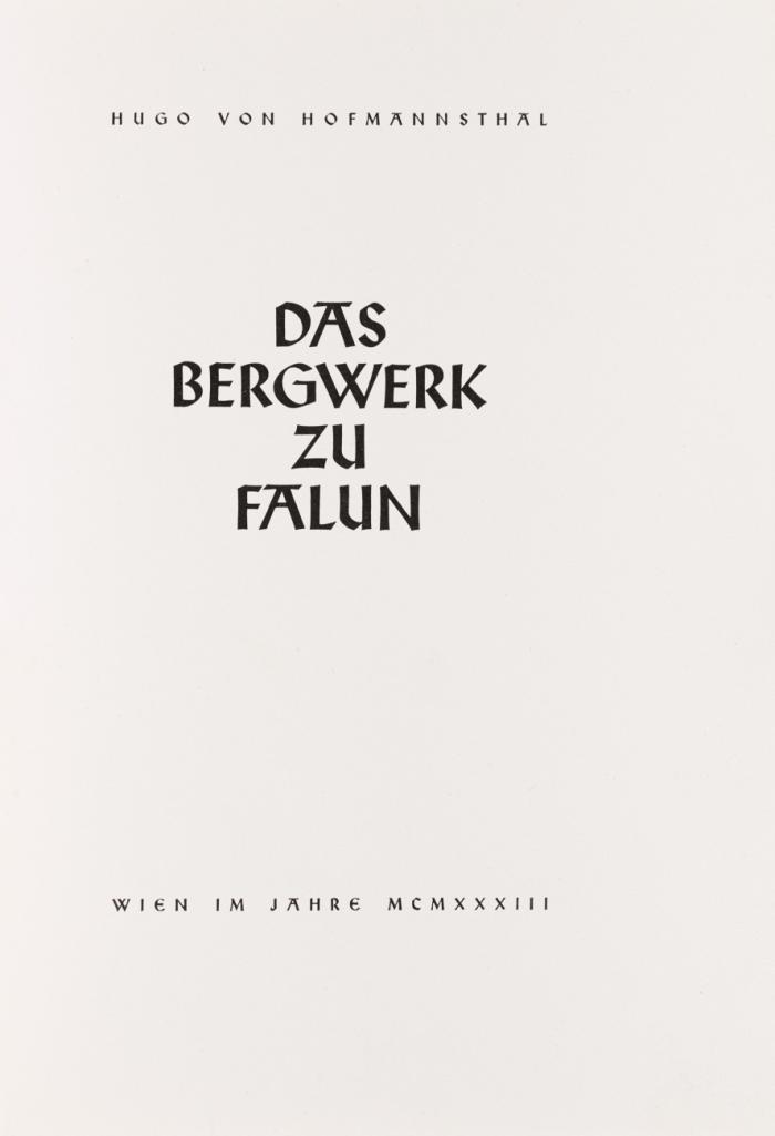 Das Bergwerk zu Falun.