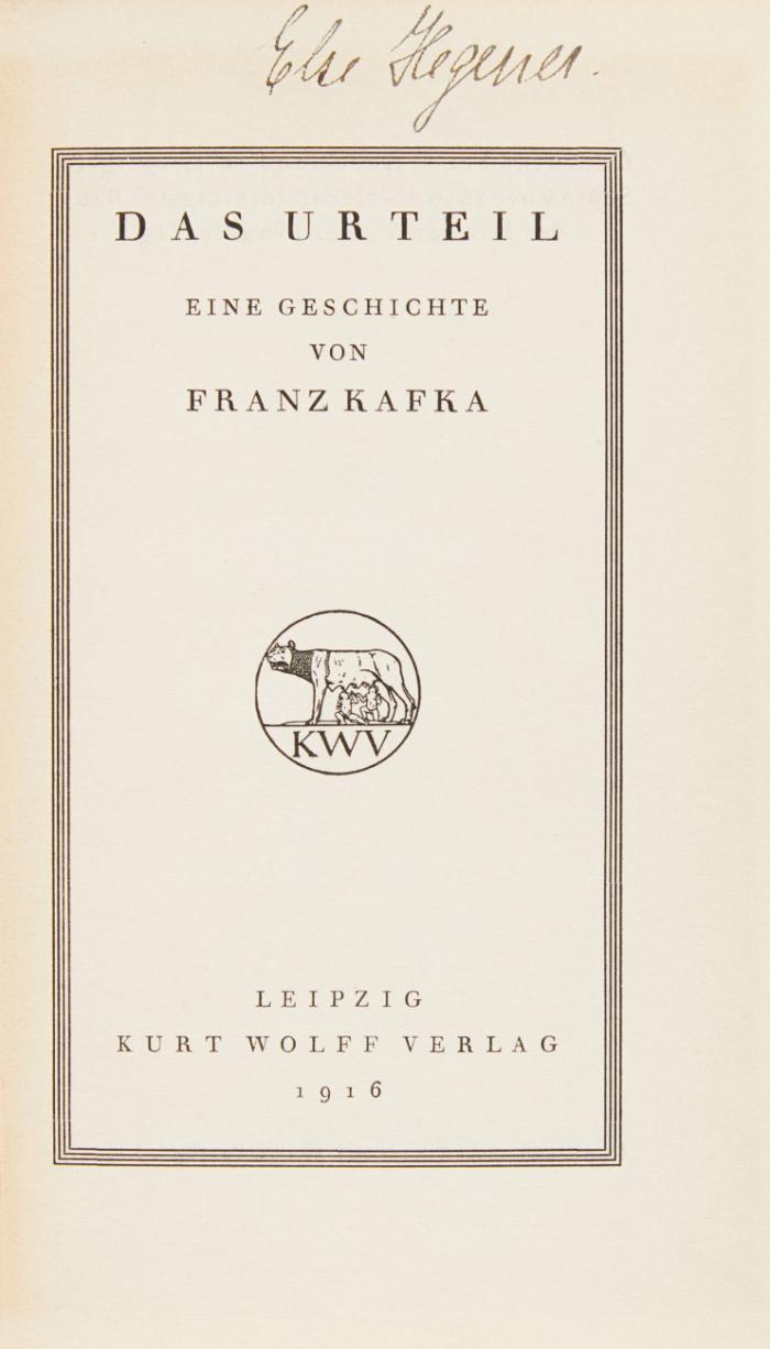 Das Urteil.