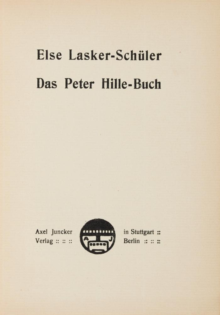 Das Peter-Hille-Buch.