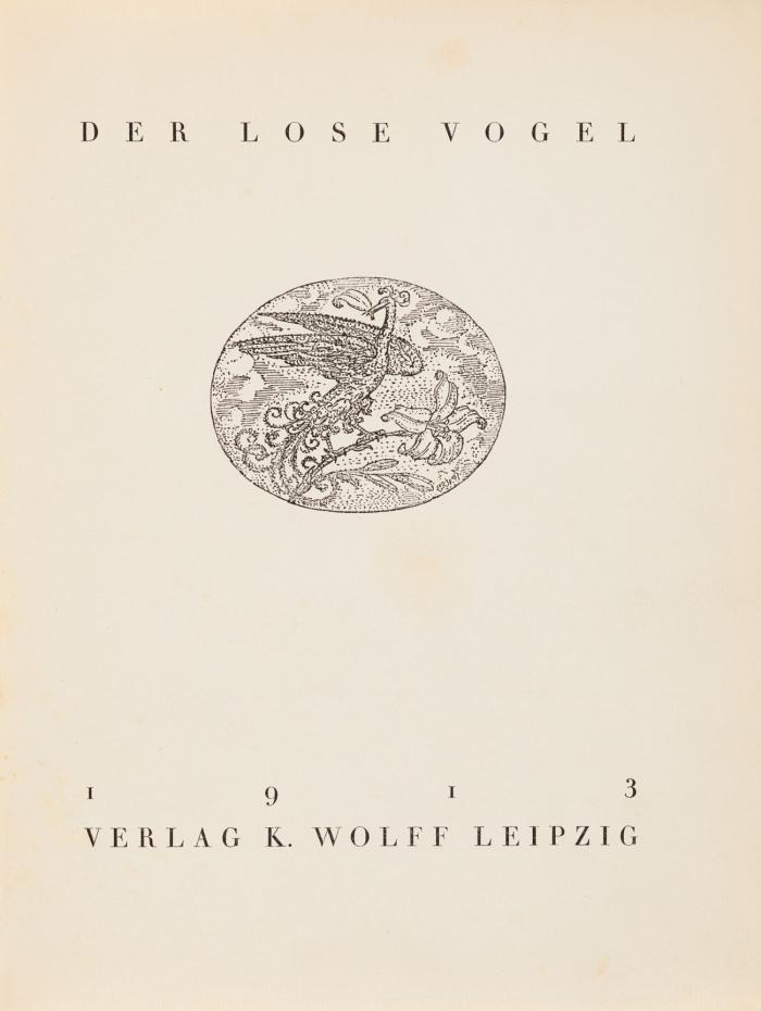 Der lose Vogel. Heft 1-12 (alles) in 1 Bd.