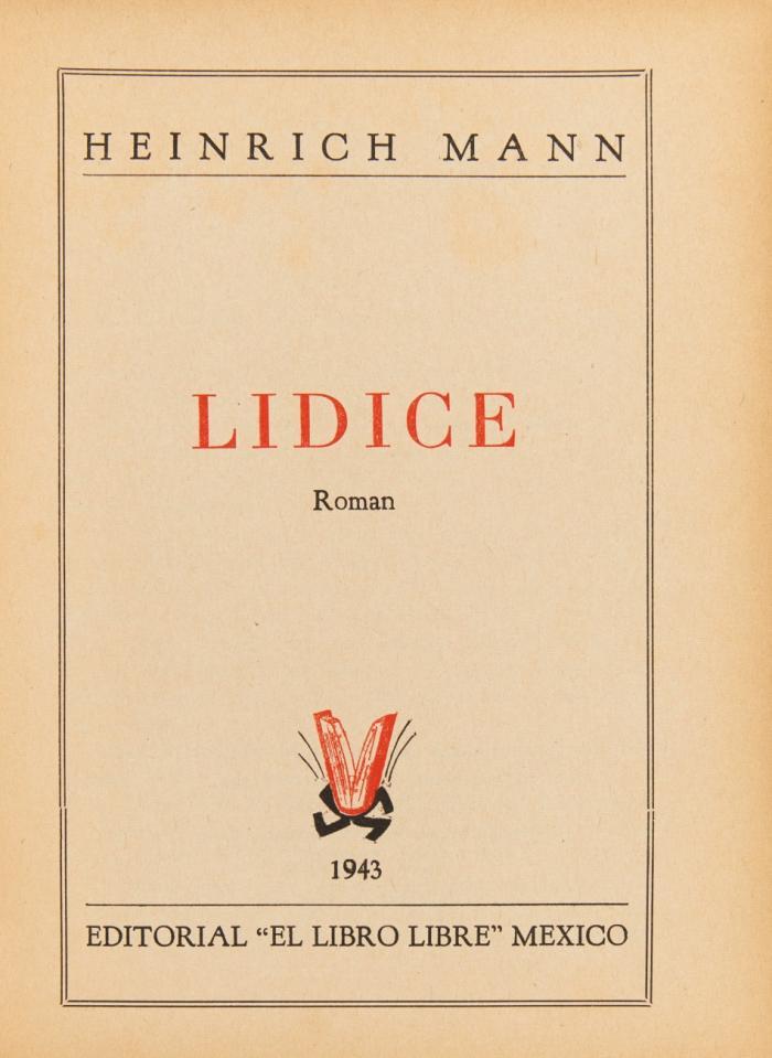 Lidice. Roman.