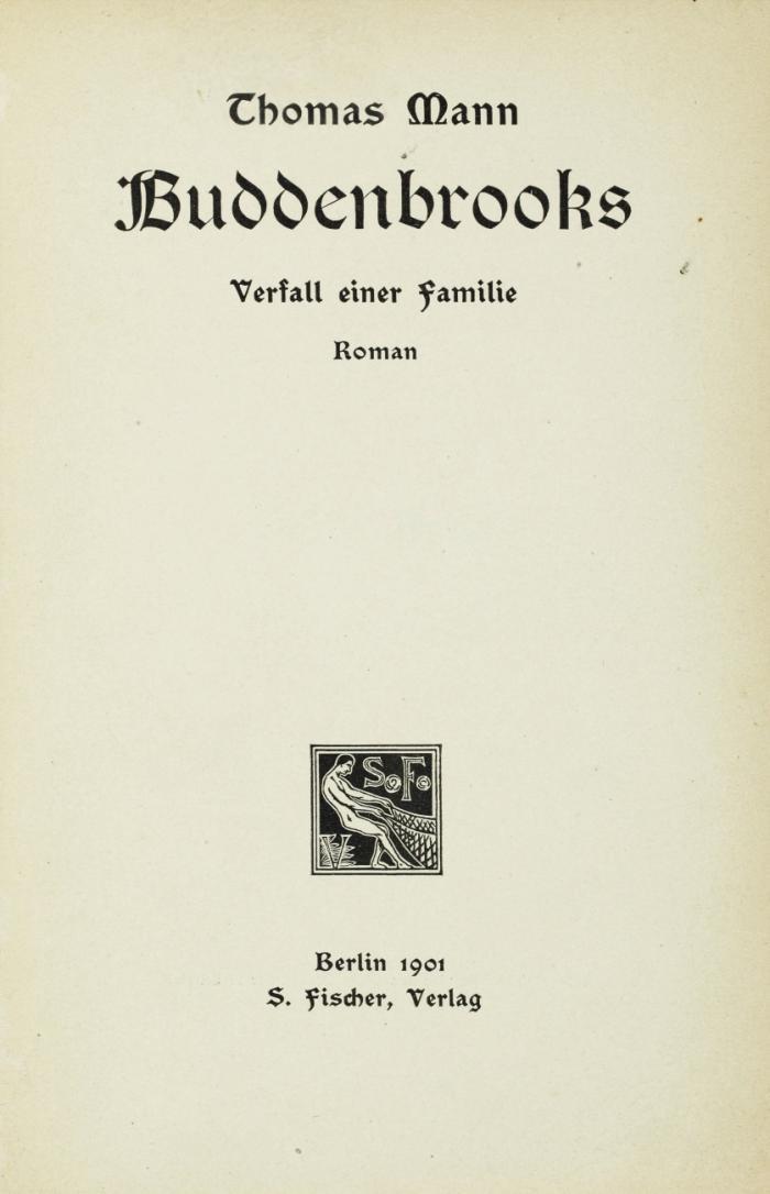 Buddenbrooks. Verfall einer Familie. Roman. 2 Bde.