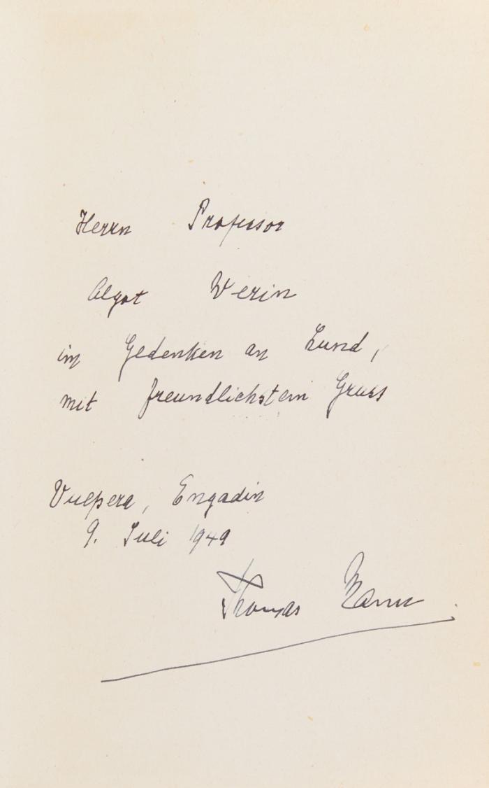 Die Enstehung des Doktor Faustus. Roman eines Romans.