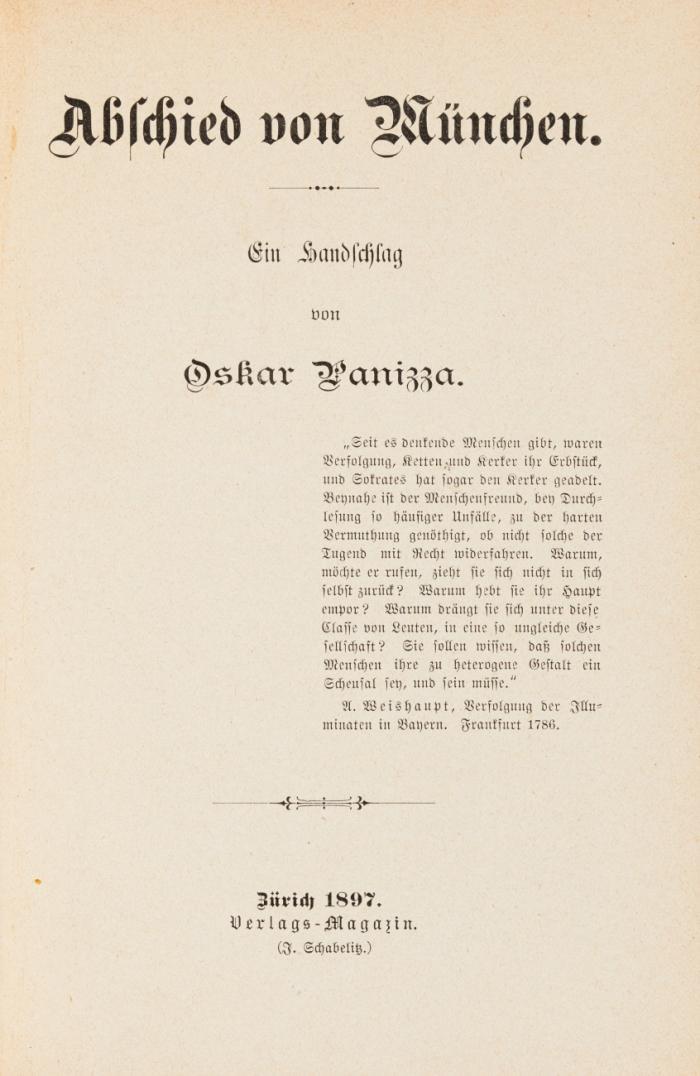 Abschied von München. Ein Handschlag.