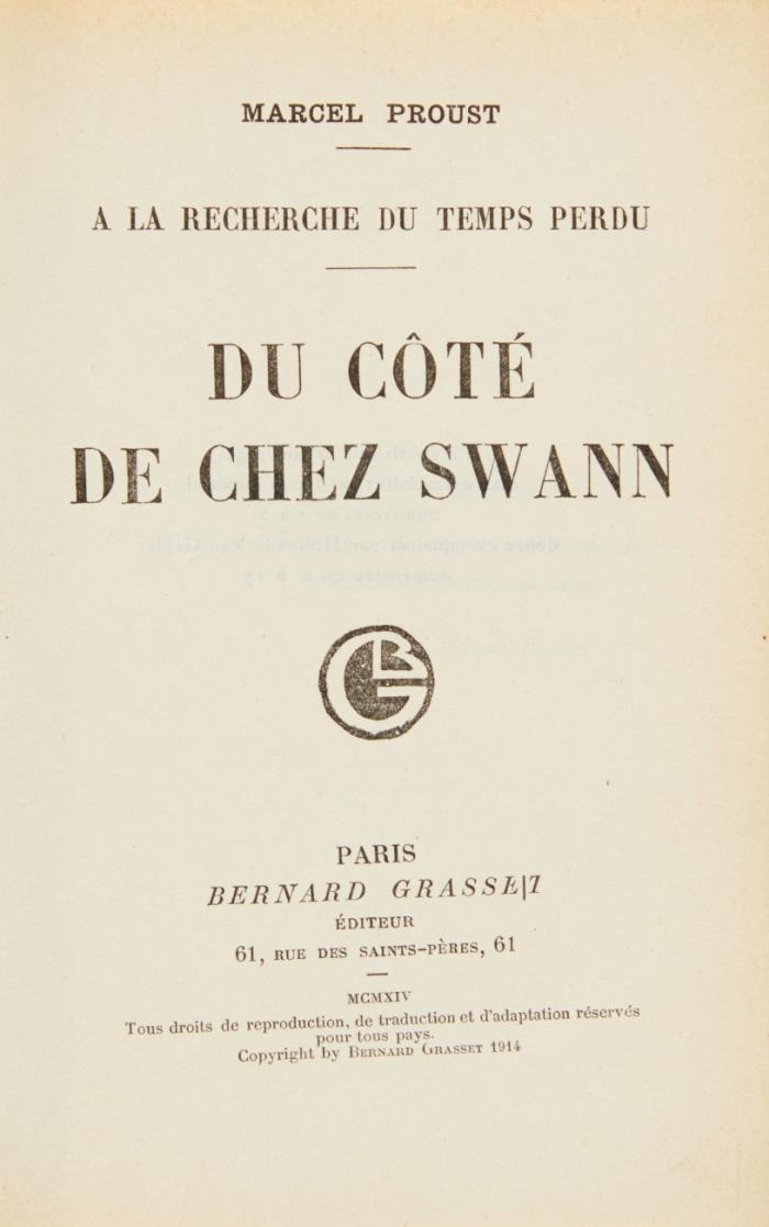 À la recherche du temps perdu. 8 Bde. in 13.