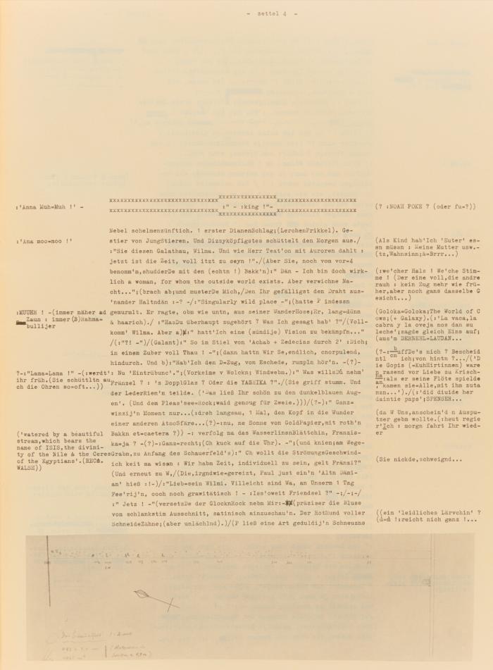 Zettels Traum. Faksimile-Wiedergabe des 1334 Blätter umfassenden Typoskripts.