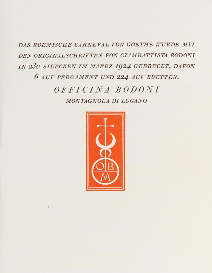 Das Roemische Carneval 1788.