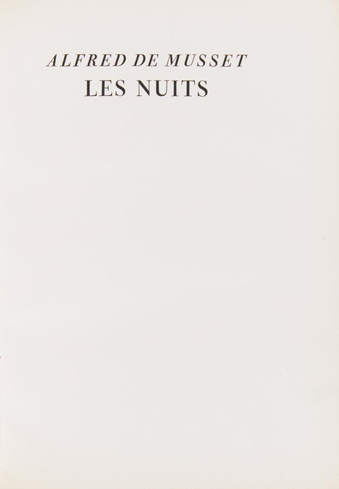Les Nuits.