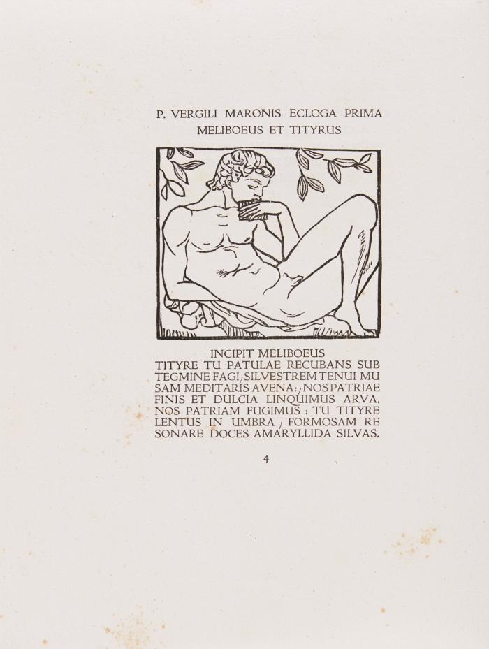 Les Églogues. Texte original et traduction nouvelle par Marc Lafargue. Bois dessinés et exécutés par Aristide Maillol.