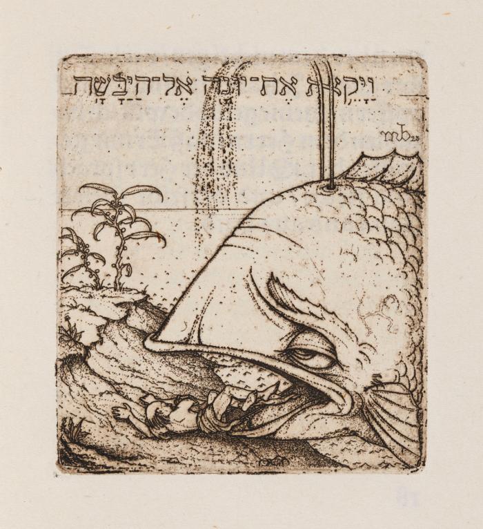 Der Prophet Jona nach Luther mit zwölf Radierungen von Marcus Behmer.